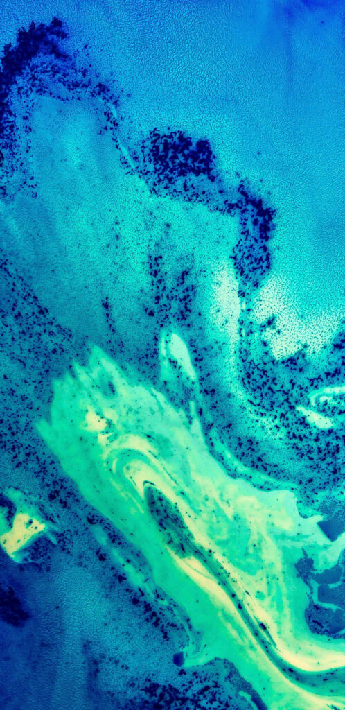 Mesmerizing QHD Blue Fluid Painting Wallpaper - Abstract Background