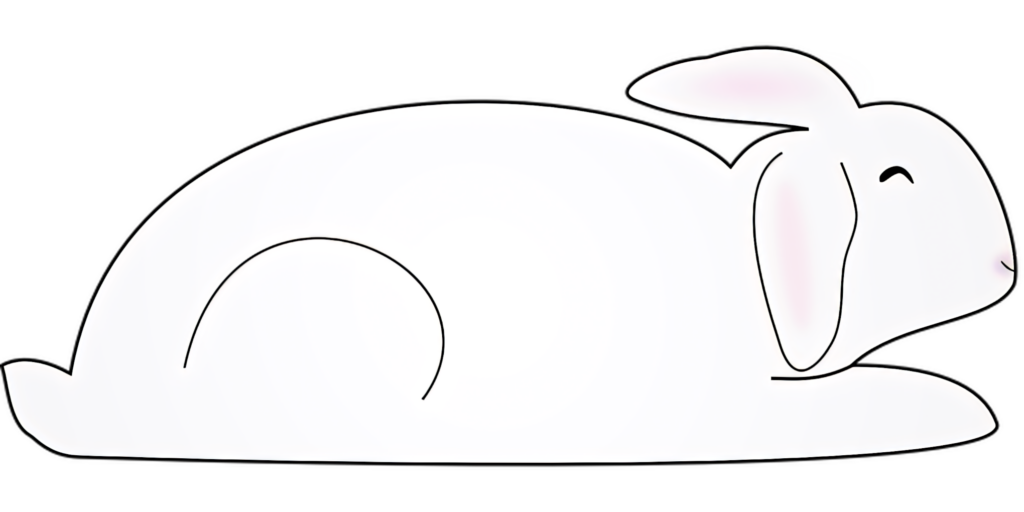 Calming Rabbit Silhouette Wallpaper for a Tranquil Background