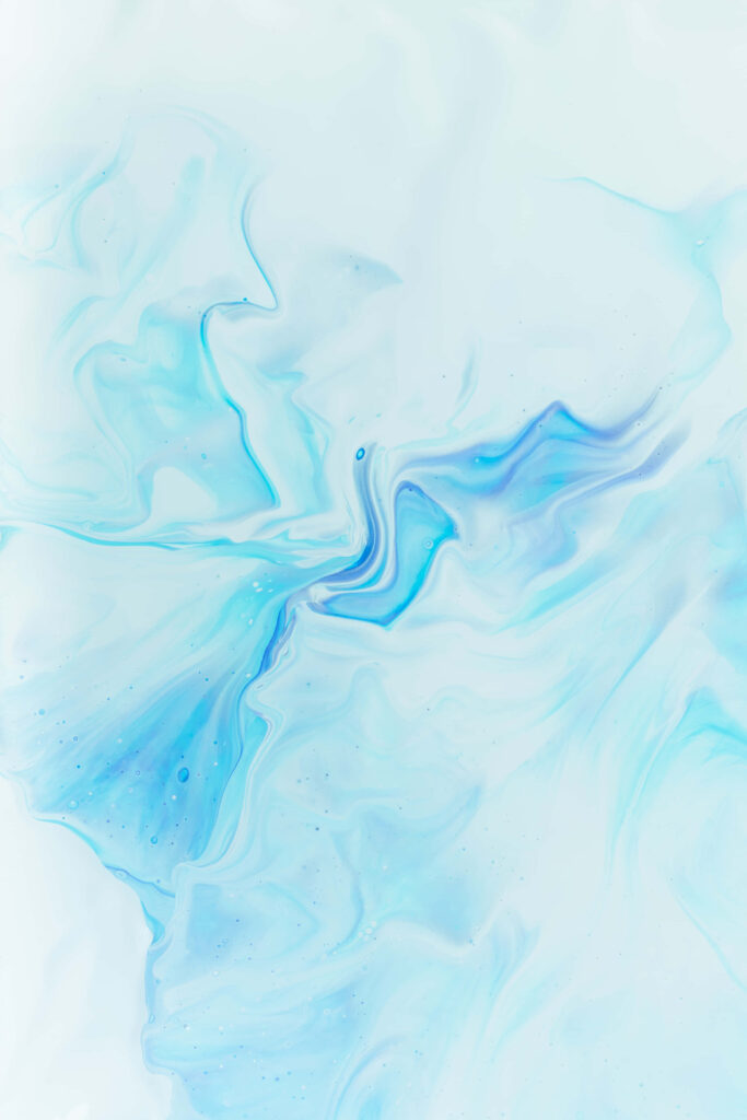 Calming Teal and White Abstract Wave Wallpaper Background