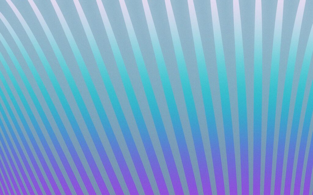 Futuristic Gradient Background: Turquoise to Violet Diagonal Strips Wallpaper