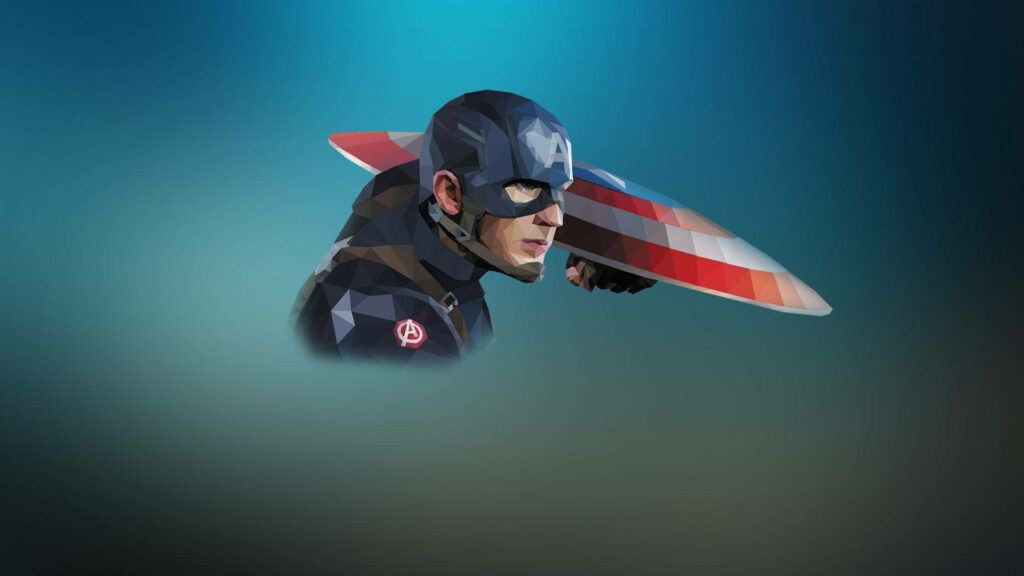 Captain America: The Indomitable Protector Standing Vigilant in His Legendary Attire Wallpaper