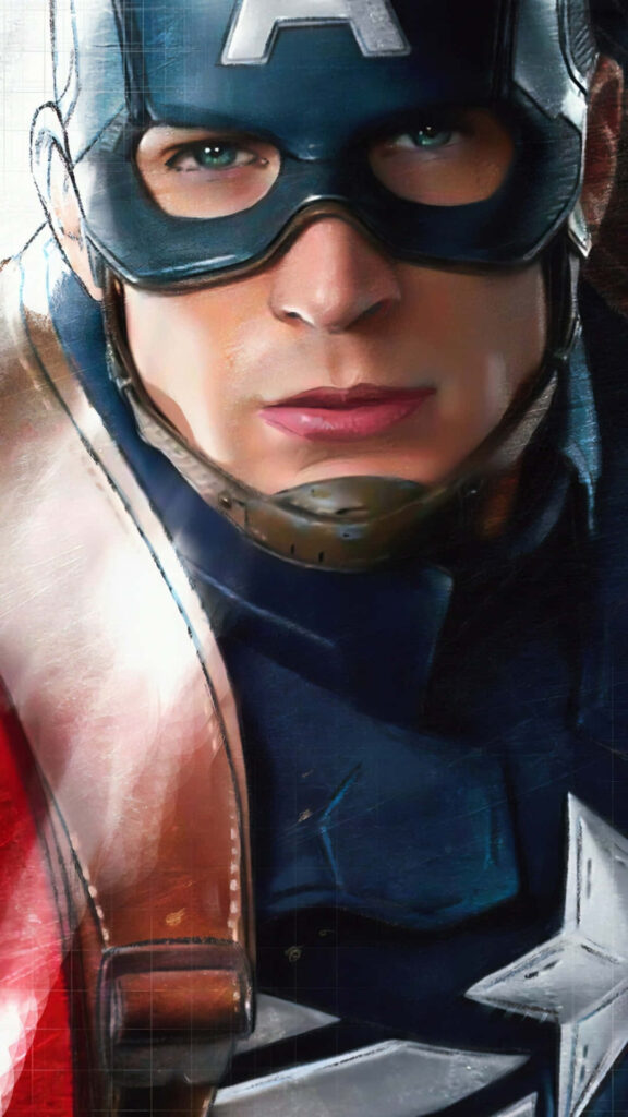 Captain America Close up Portrait Android Background Wallpaper