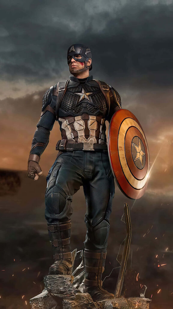 Marvel's Captain America Posed for Action in Stunning High-Resolution Shot! Wallpaper
