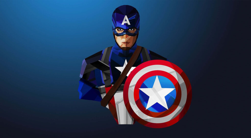 Guardian of Justice: Captain America Gears up for Unyielding Combat Wallpaper