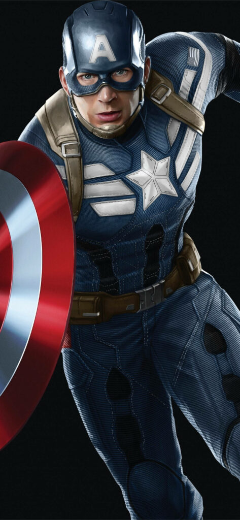 Captain America: The Winter Soldier - Shielded Hero Races Through the City Wallpaper