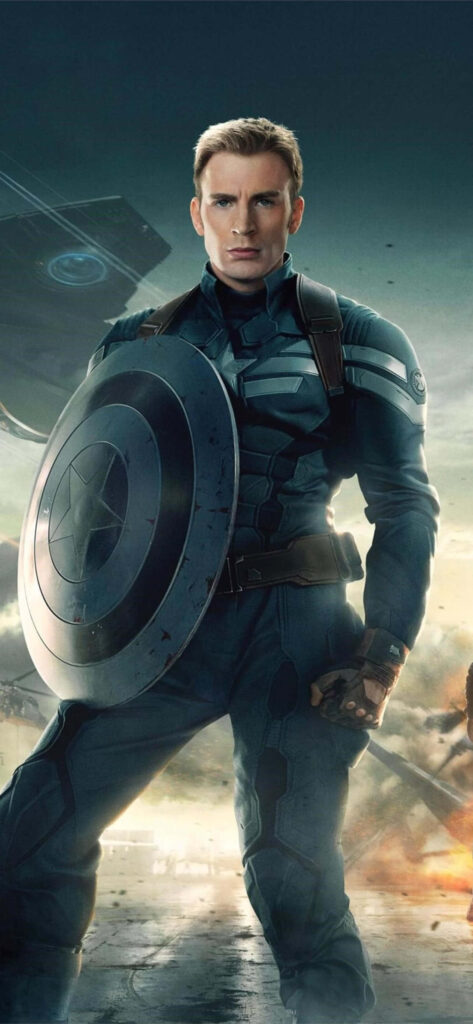 Captain America: Unyielding Defender of Justice in the Battle for Freedom Wallpaper