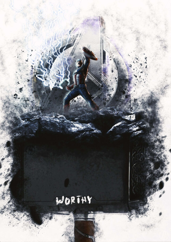 Captain America: The Worthy Guardian of Mjölnir, Defending Asgard's Hammer Wallpaper