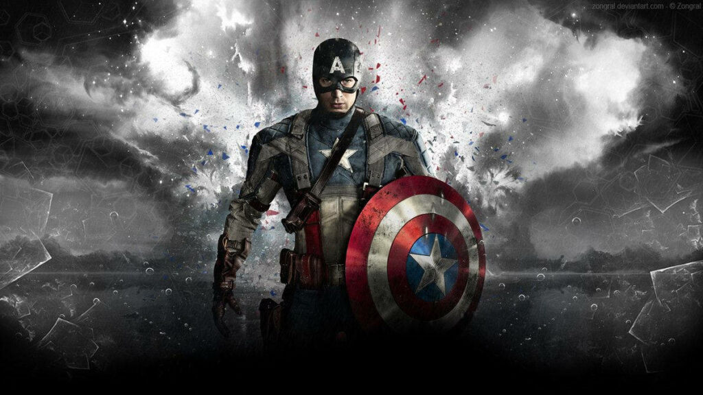 Captain America's Heroic Sacrifice: An Epic Farewell to the World Wallpaper