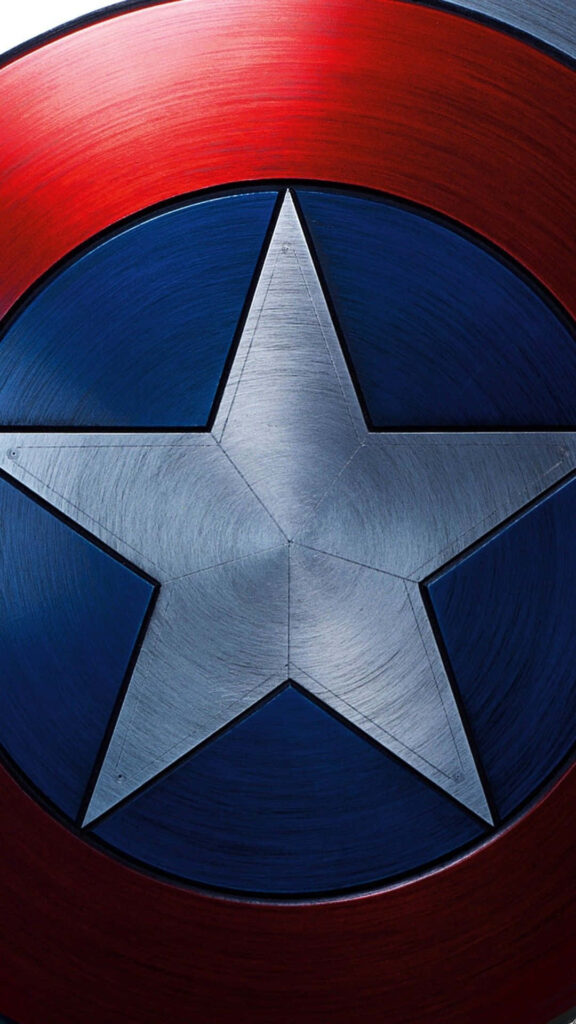 Captivating Emblem: Captain America's Iconic Shield in American Pride Wallpaper