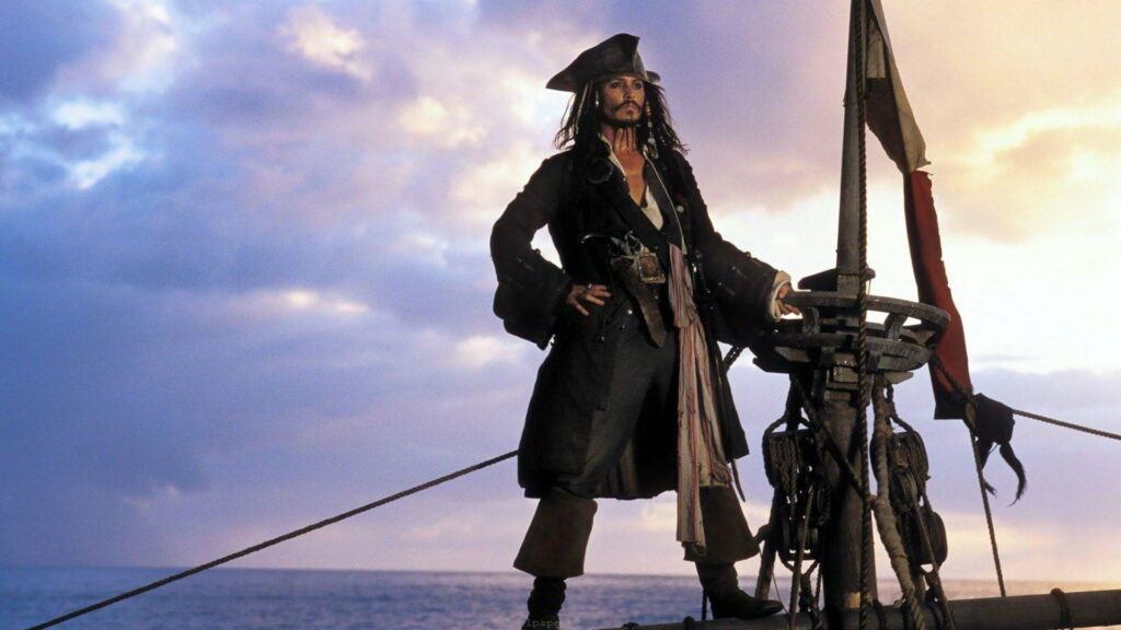 The Legendary Captain Jack Sparrow: A Captivating Pirate's HD Wallpaper