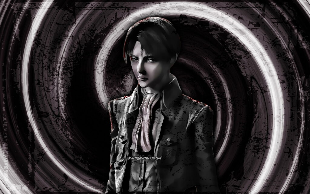 Rivai Akkaman: The Unyielding Captain of Attack on Titan Wallpaper