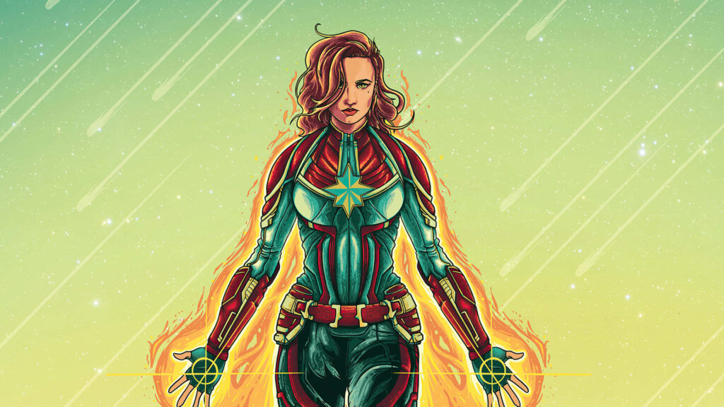 Captain Marvel: Defying Limits with an Inspirational HD Wallpaper