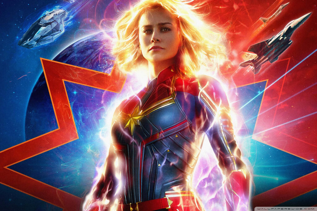 Captain Marvel: Universe's Savior Returns in a Spectacular Adventure! Wallpaper