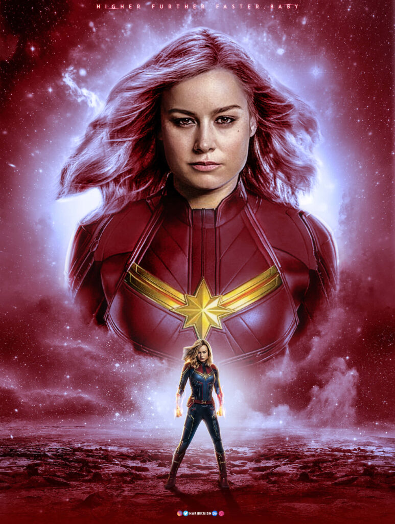 Marvel Universe with Brie Larson as 'Captain Marvel' Wallpaper