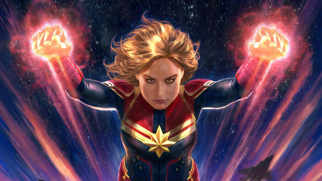 Captain Marvel Unleashed: Earth's Ultimate Guardian in HD Wallpaper