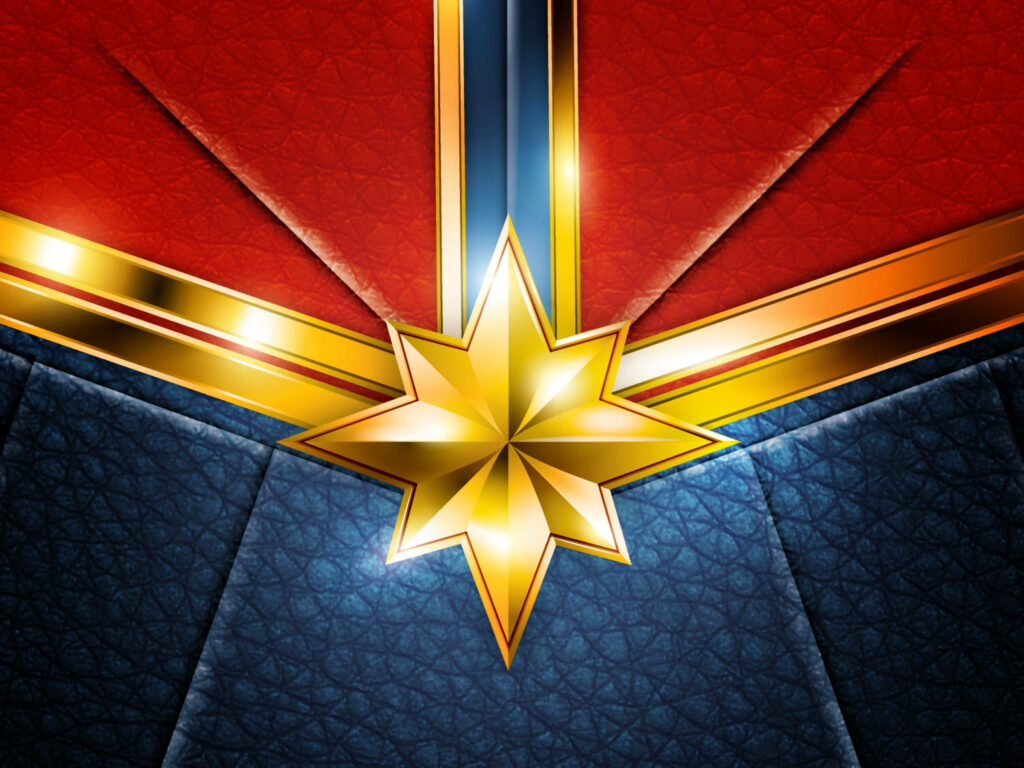 Gorgeous Captain Marvel Starforce Emblem: Perfect Background Image for Computer Screens Wallpaper