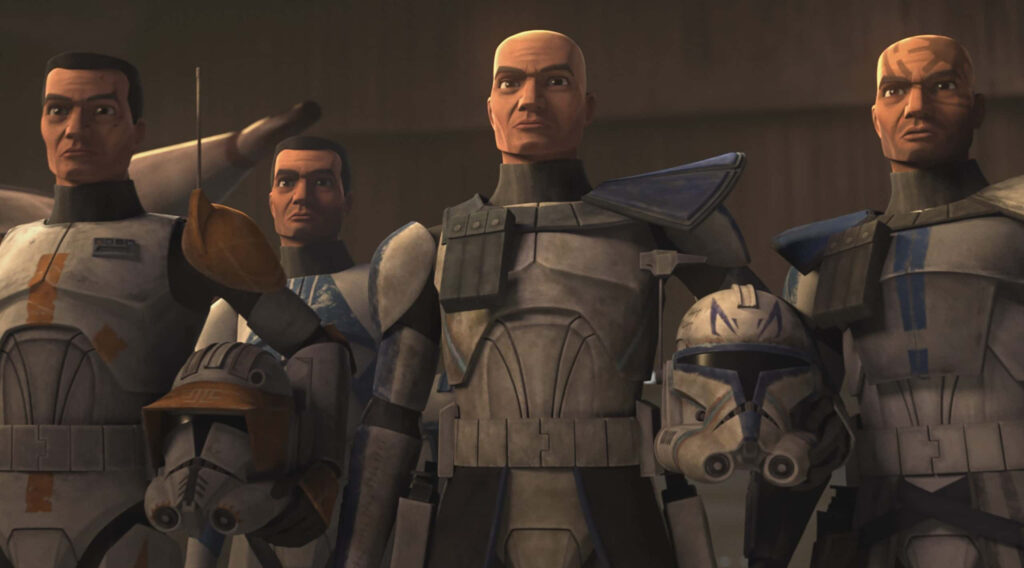 Captain Rex and clone troopers in detailed armor Star Wars The Clone Wars 3D wallpaper background
