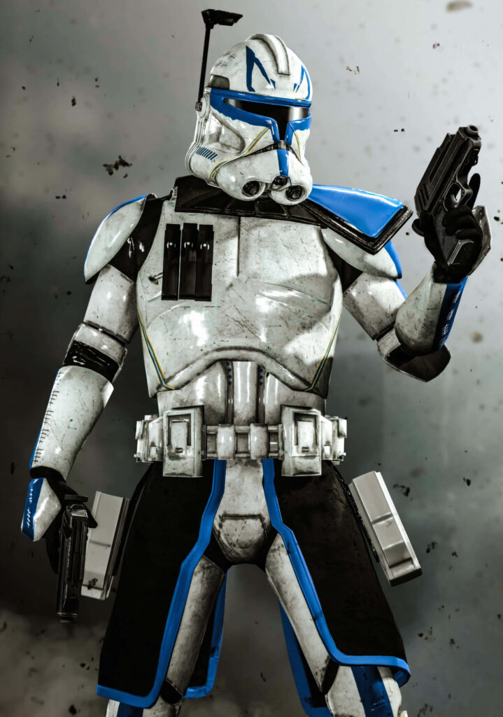 Captain Rex Dynamic Wallpaper: Bold Clone Trooper in Action