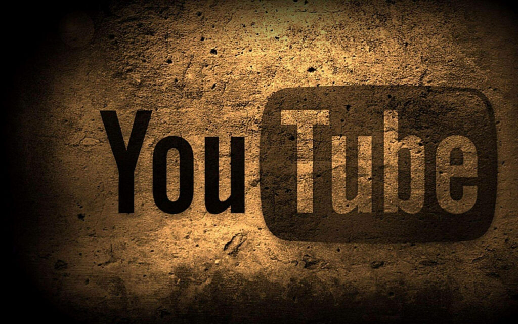 Iconic Youtube Branding Embraced by Earthy Landscape Wallpaper
