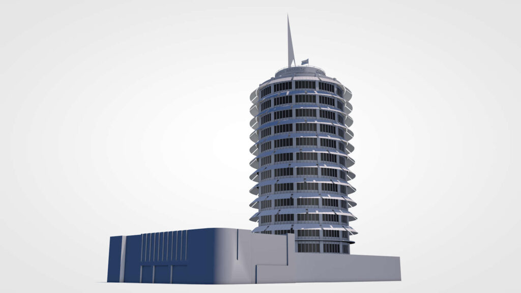 Iconic Design: Capitol Records Building Wallpaper in 3D