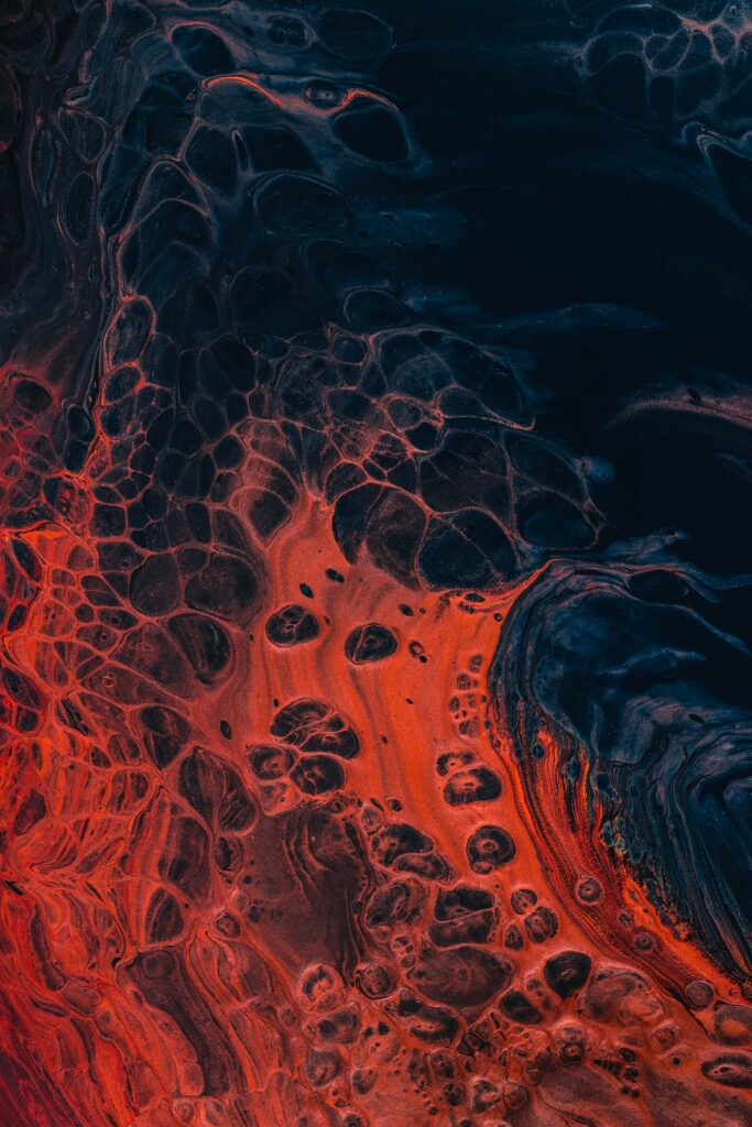 Captivating Abstract Liquid Paint Wallpaper with Rich Hues Background