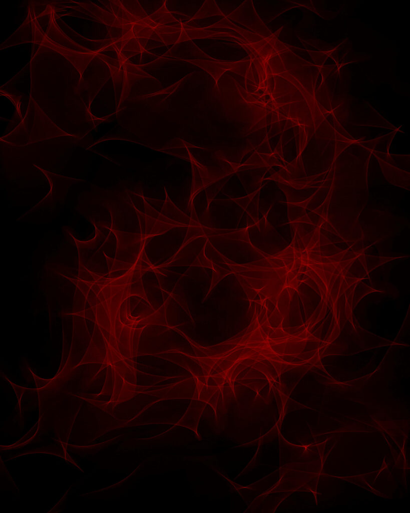 Red and Black Patterned Wallpaper Reveals a Mesmerizing Abstract Smoke Motif on a Dark Canvas