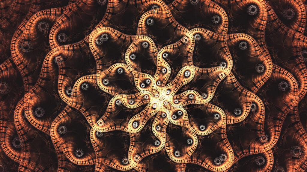 Captivating Abstract Wallpaper: Warm Orange & Brown Waves - 4800x2700