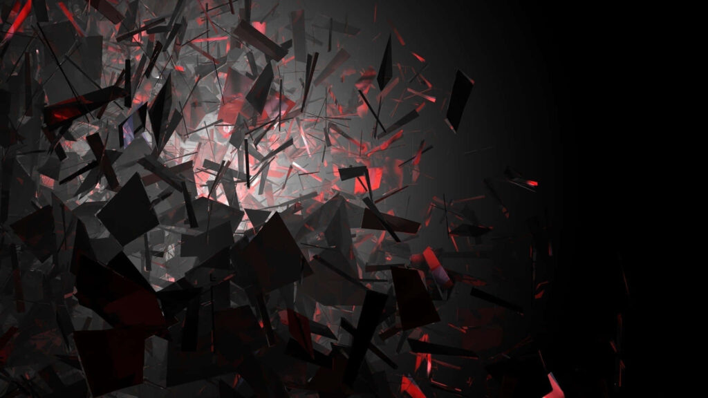 Captivating Abstract Wallpaper with Dark Tones & Red Accents