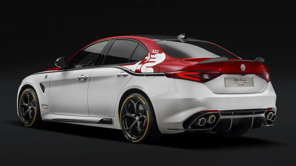 Capturing Elegance: A Stunning Alfa Romeo Car in Red and White, a Striking iPhone Wallpaper