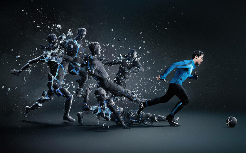Captivating Animated Figures Enlivening Your 3D Desktop Background Wallpaper