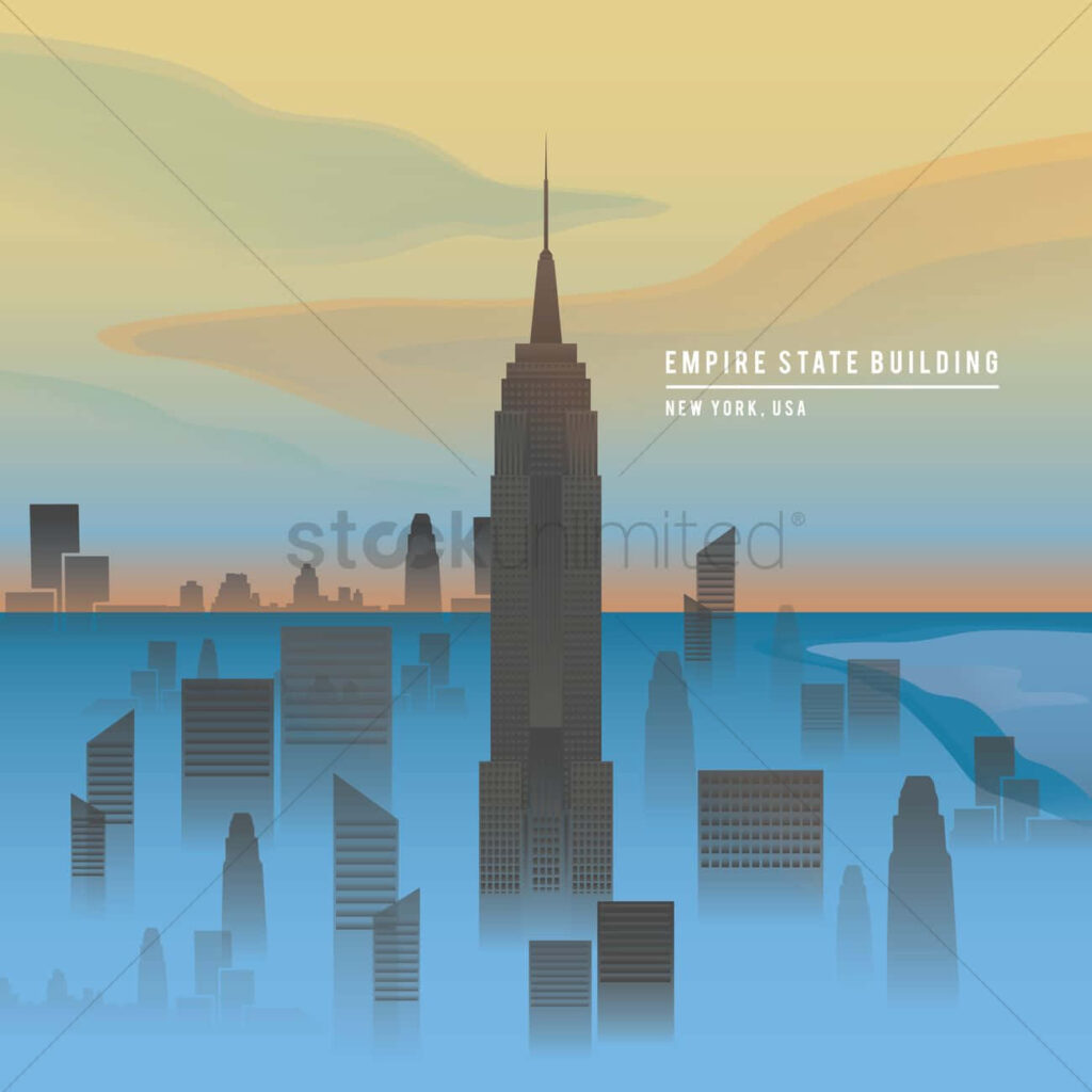 Captivating Contemporary Art: New York State Transformed into Vibrant Shapes and Silhouettes Wallpaper