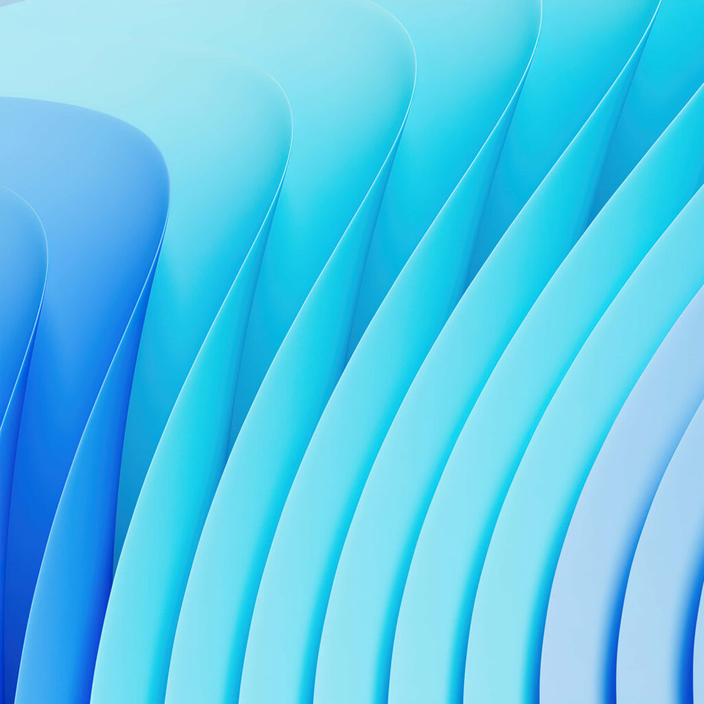 Azure Abstract Wallpaper: Soothing Blue Curves Background
