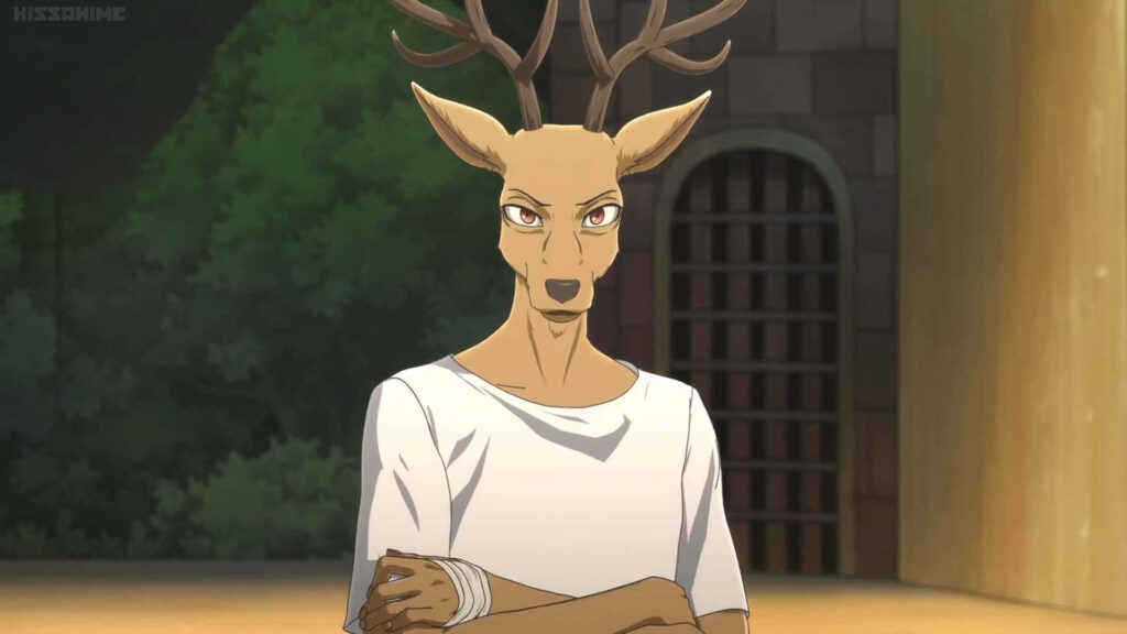 Louis from Beastars: Captivating Wallpaper Reflecting His Determined Spirit