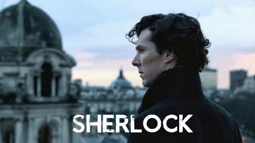 Benedict Cumberbatch as Sherlock: Iconic Wallpaper with Cityscape