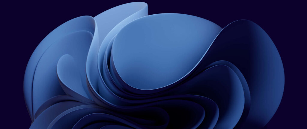 Captivating Blue Abstract Background with Flowing Geometric Shapes Wallpaper