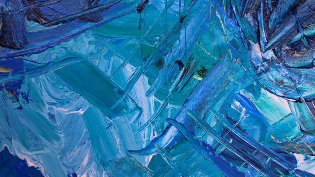 Captivating Blue Abstract Wallpaper with Dynamic Brushstrokes