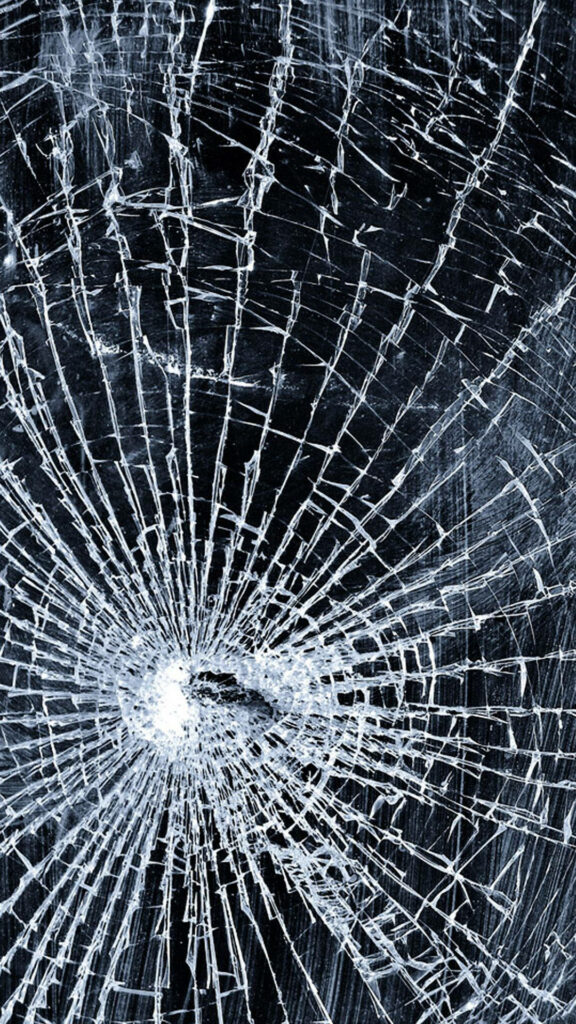 Fascinating High-Definition Broken Screen Wallpaper: A Web of Cracks Taking Over a Faulty Computer Display