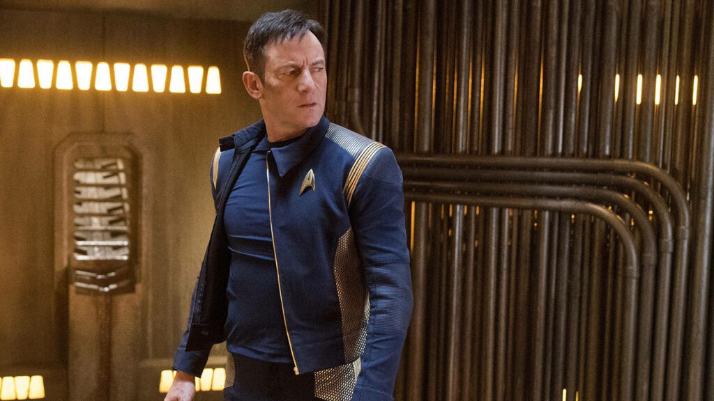 Captain Gabriel Lorca Takes Command: A Stellar Star Trek Discovery Wallpaper featuring Jason Isaacs