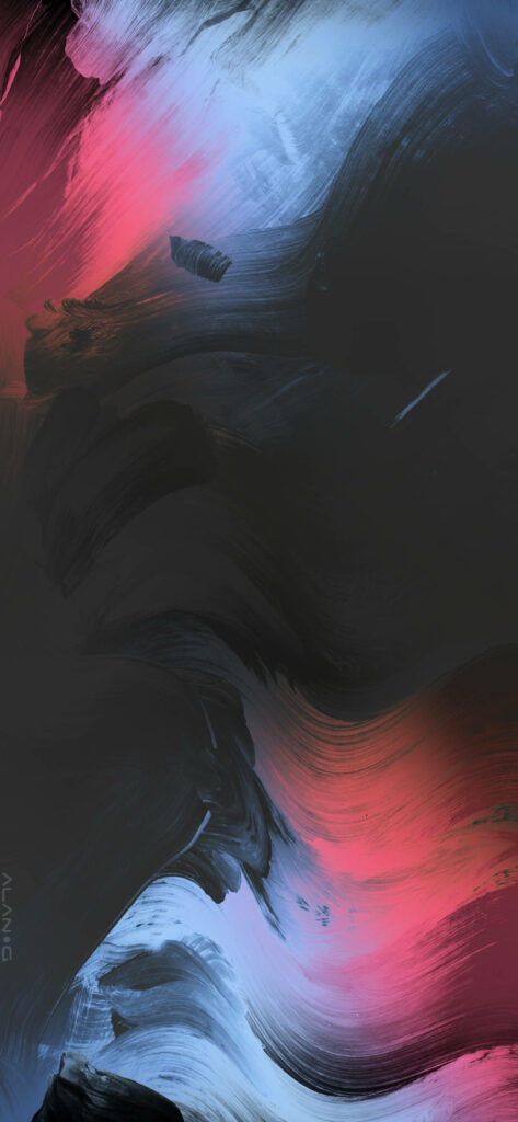 Pulsating Harmony: Captivating Abstract Fusion of Light and Dark in the Oneplus 9 Pro Background Wallpaper