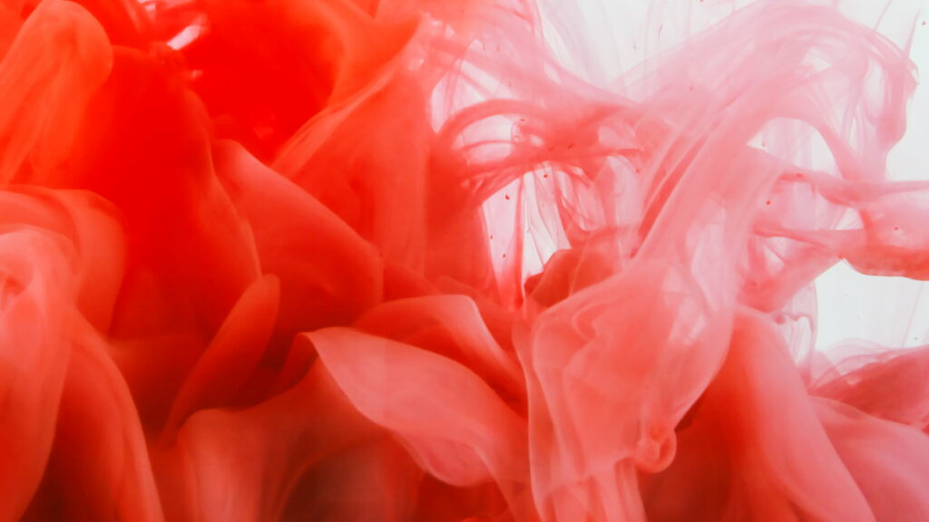 Vibrant Scarlet Haze: HD Wallpaper in Zesty Contrast