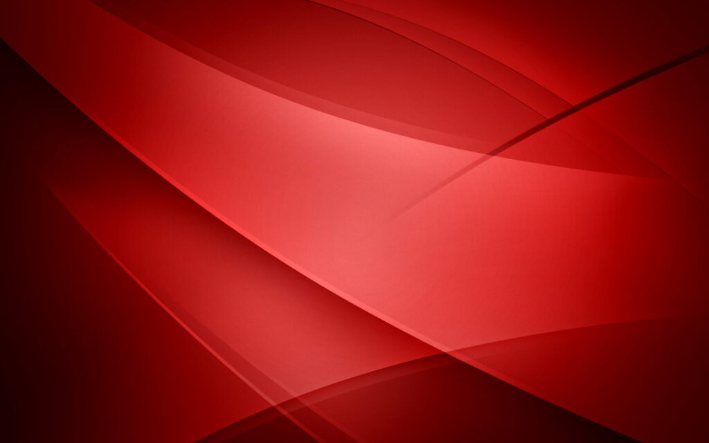 Majestic Red: A Captivating QHD Wallpaper with Abstract Curves and Geometric Waves