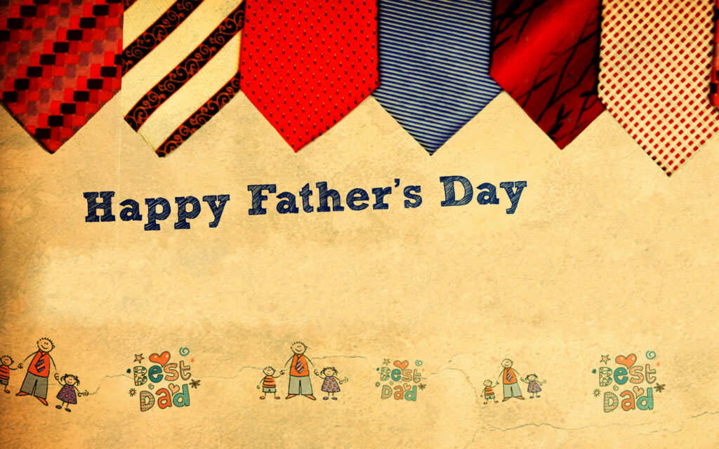 Forever Treasured: A Personalized Necktie Gift for Dad on Father's Day Wallpaper