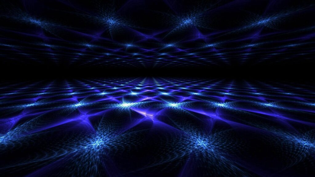 Mesmerizing Dark Blue Abstract Wallpaper with Interconnected Lines