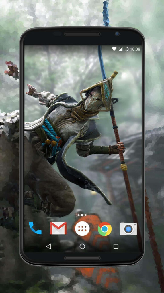 Dynamic Samurai Warrior Wallpaper for Mobile - For Honor Video Game Artistry