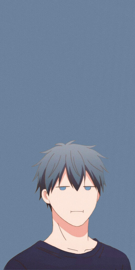 Given: Introducing Uenoyama Ritsuka, the Brooding Dark-haired Anime Boy - Anime Inspired Dark Background Image Wallpaper