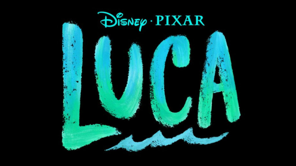 Discover the Ocean Adventures: A Vibrant Pixar Luca Wallpaper Immersed in a Turquoise Wave