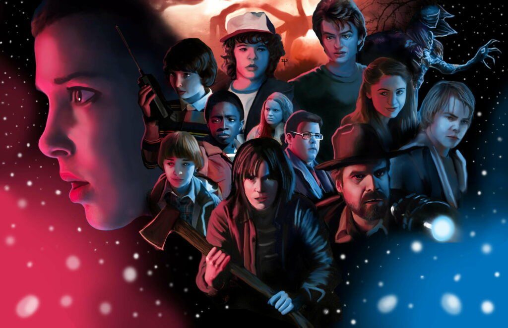 Upside Down Visions: A Digital Masterpiece for Stranger Things Season 3 Wallpaper