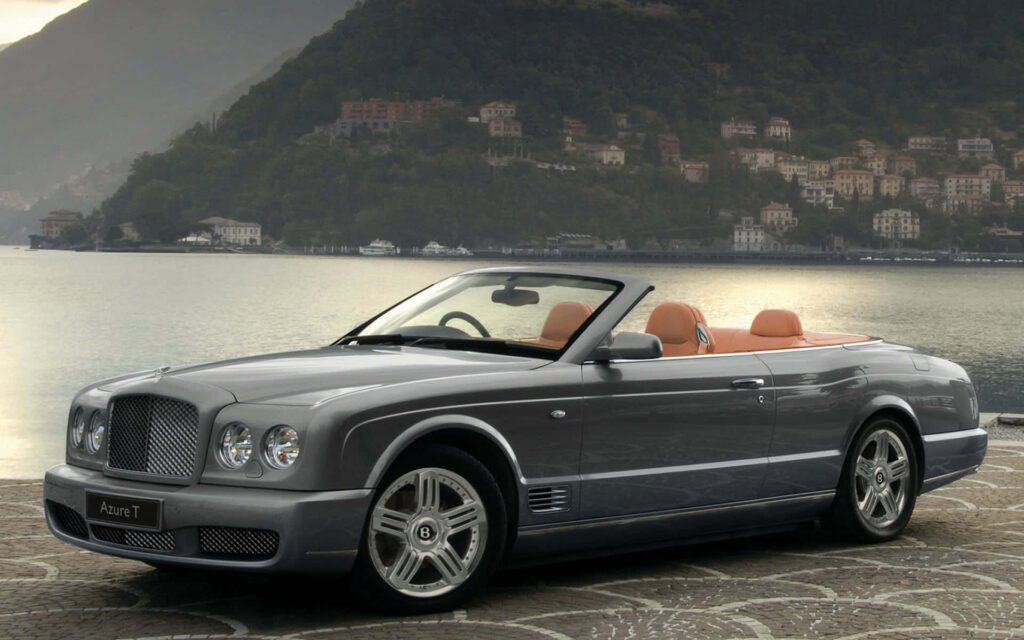 Power and Grace with the Bentley Azure Convertible Wallpaper