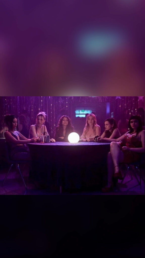 Euphoria Scene: Characters & Crystal Ball Wallpaper Background