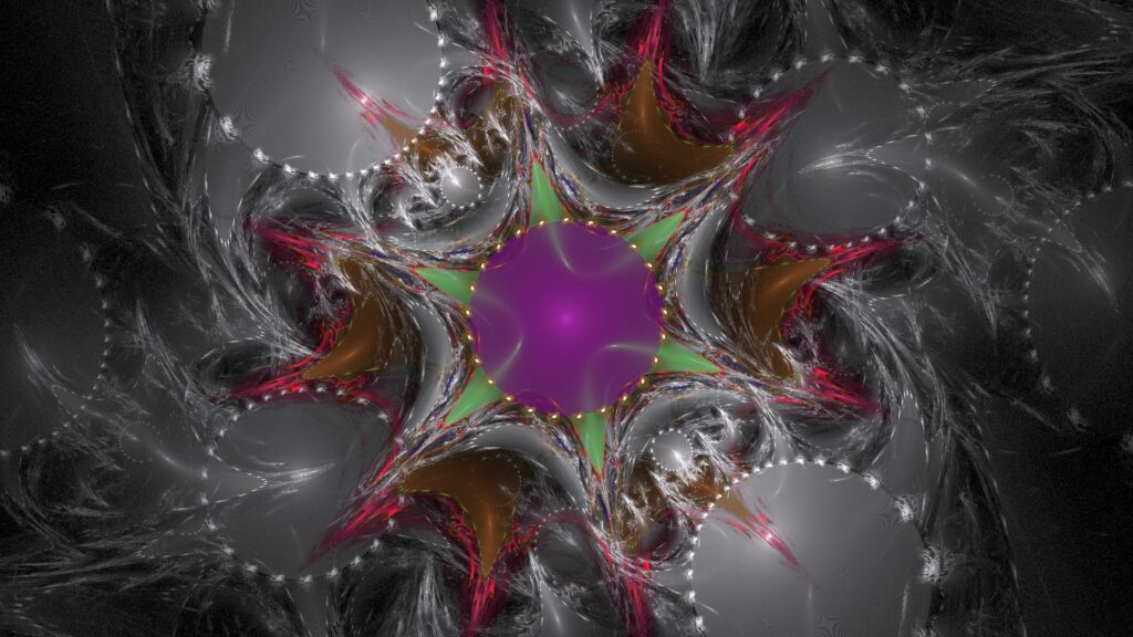 Captivating Fractal Star Wallpaper - 1920x1080 Background Design